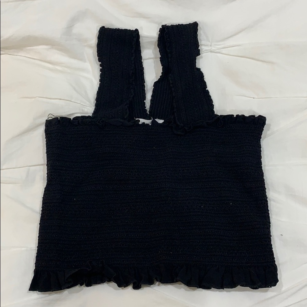 Black Crop top
